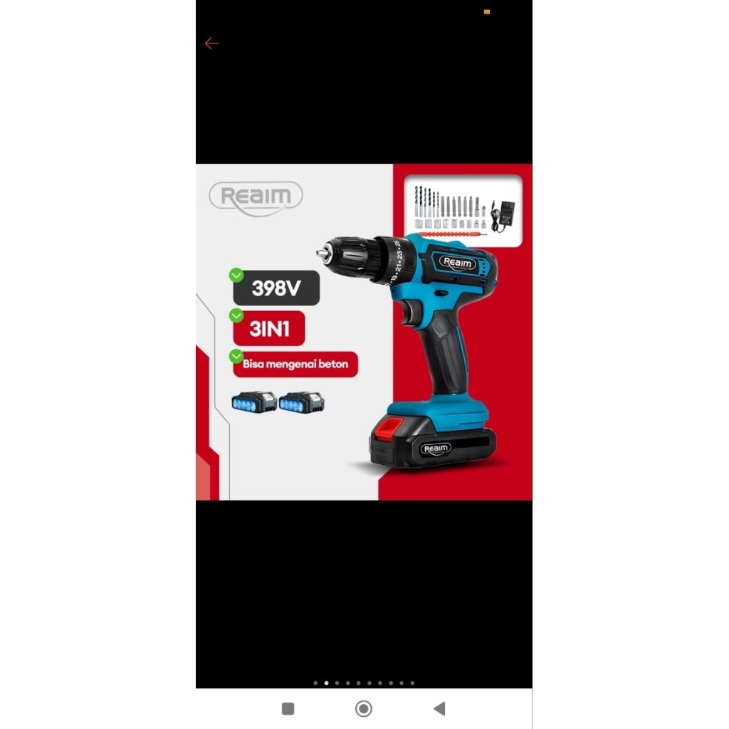 BOR cordles Reaim 398V