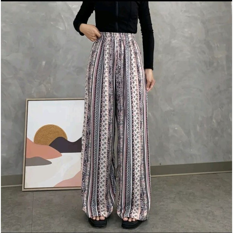 Kulot Rayon Motif Premium Jumbo Tebal Tali Serut