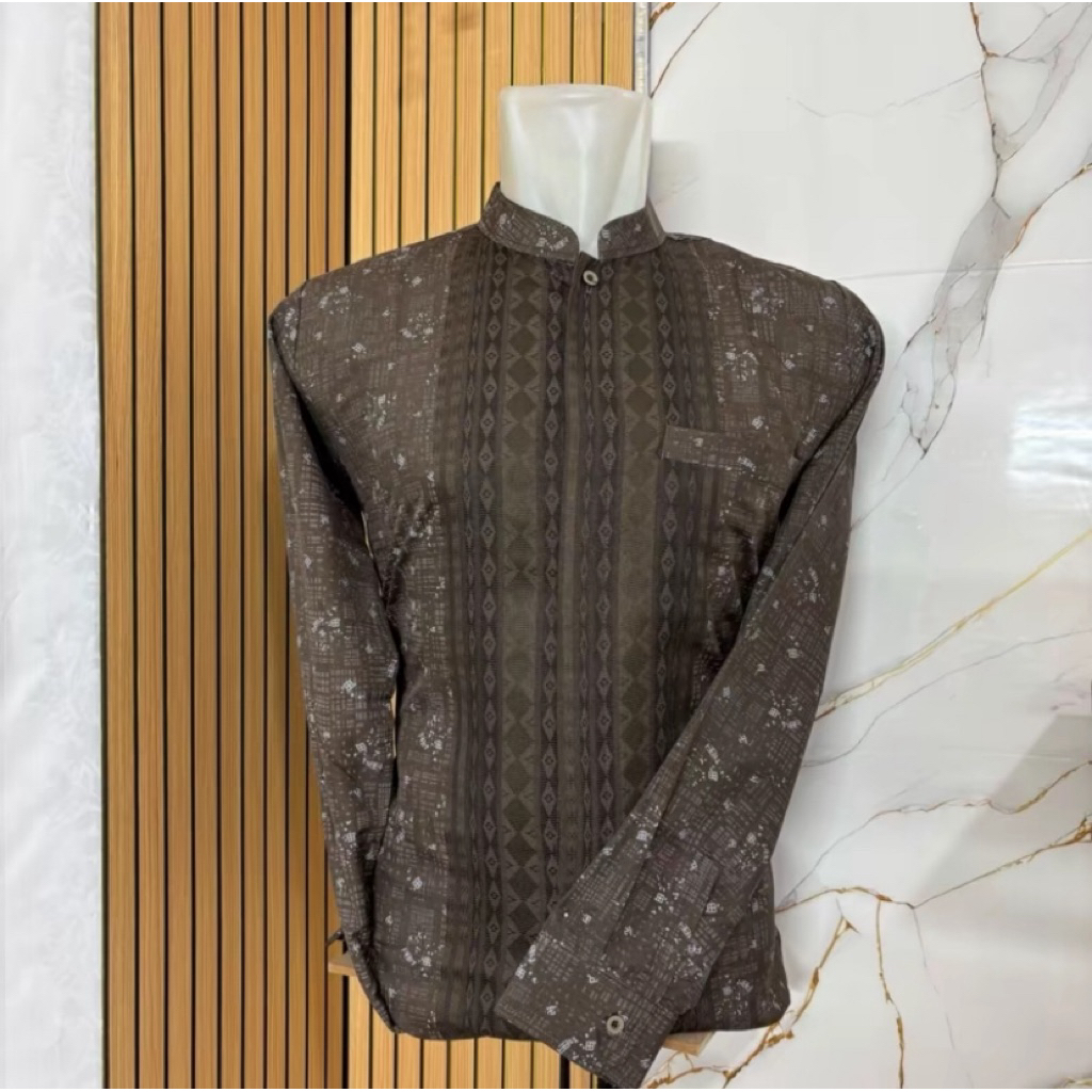 kemko Katun India Premium// Kemeja Koko// Koko Lengan Panjang Manset
