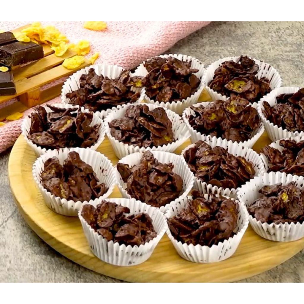 cornflakes choco / cornflakes rasa coklat