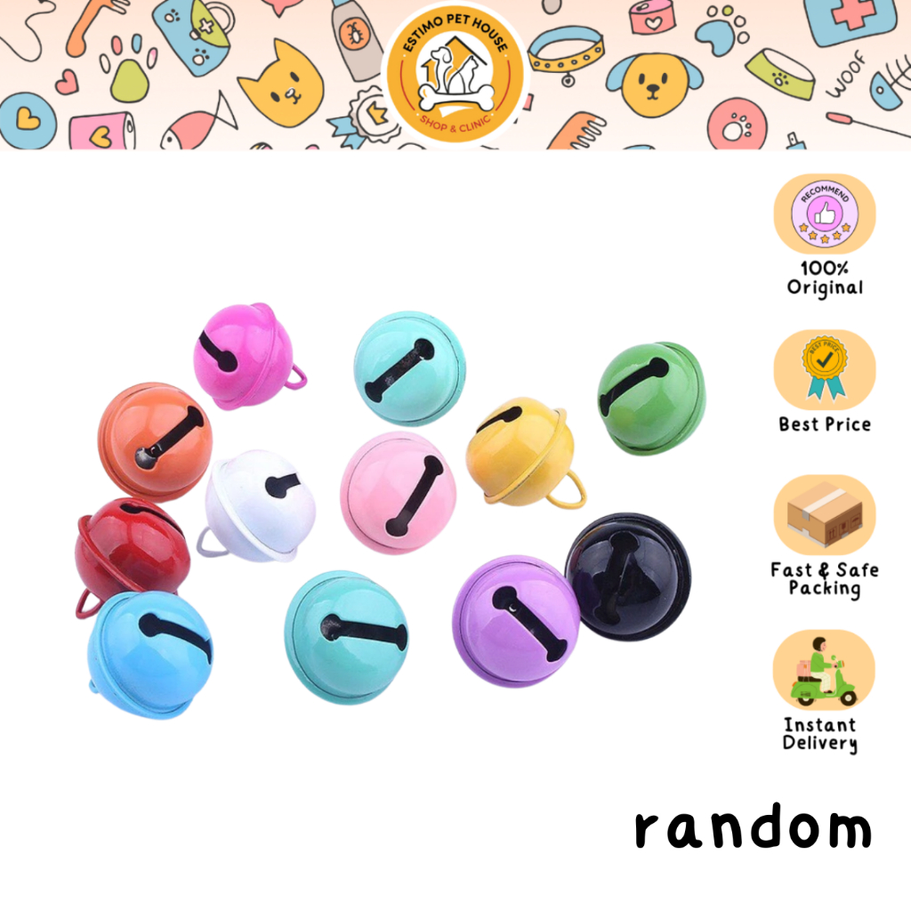 Lonceng Kerincingan Kalung Kucing Anjing - Warna Random