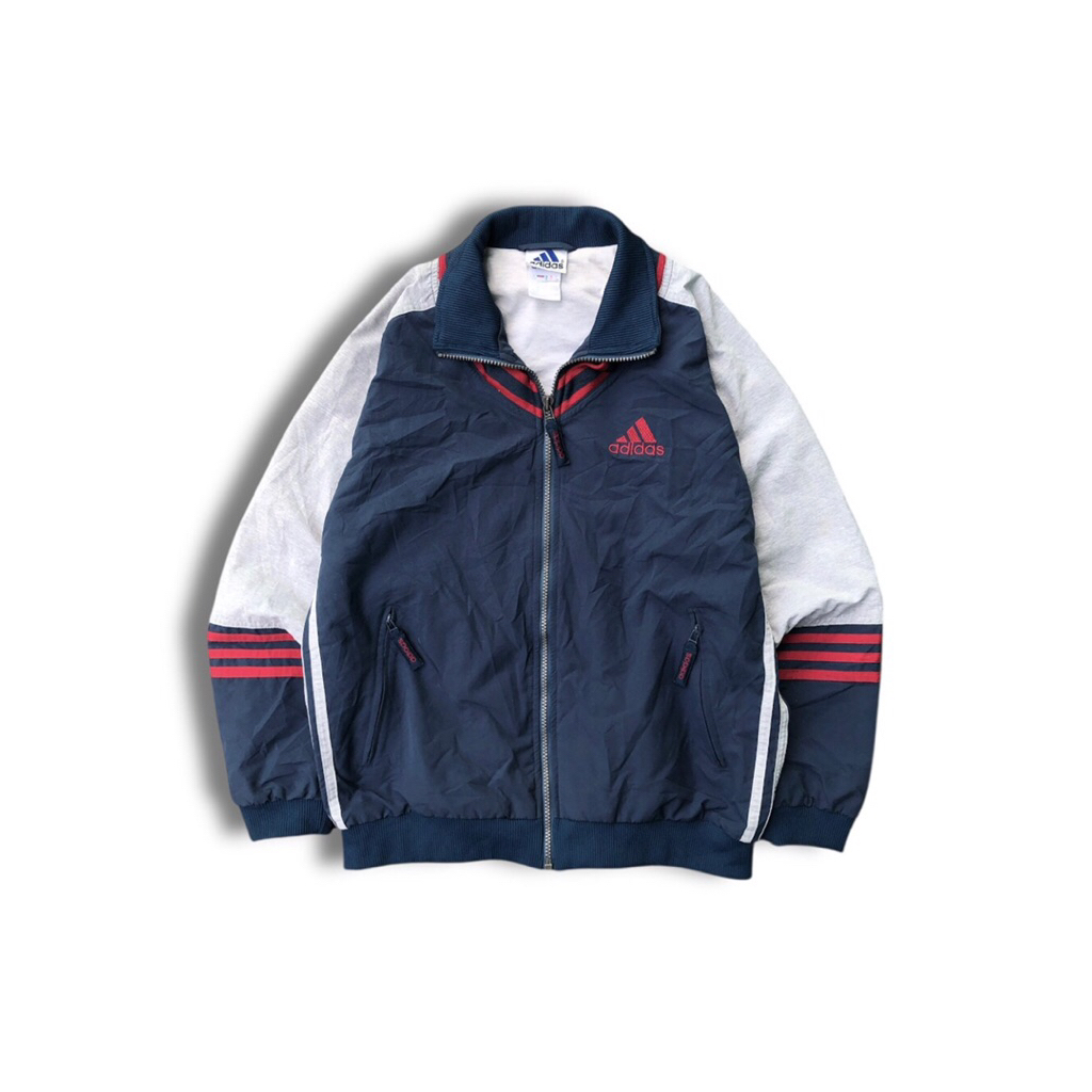 Windbreaker Vintage Casual Jaket Adidas Big Logo