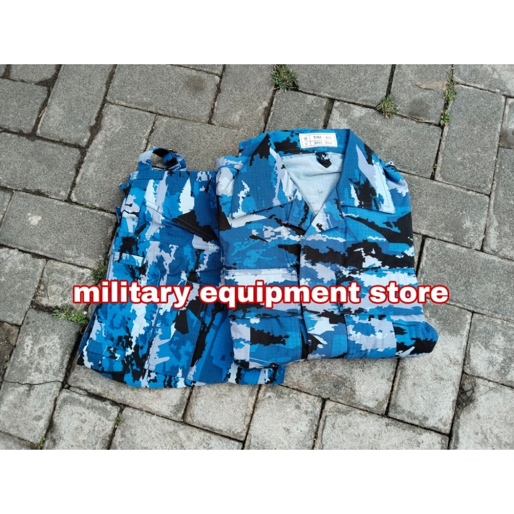 BAJU PDL LORENG SWA BHUANA PAKSA - BAJU PDL LORENG TNI AU ASLI JATAH PEMBAGIAN - BAJU PDL LORENG SBP