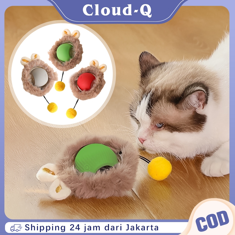 Bola Kucing Mainan Hewan / Bola Mainan Kucing Otomatis / Mainan Kucing Bola Listrik