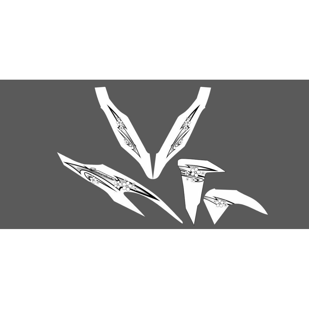 STRIPING STICKER TRANSPARAN VARIO LED NEW 125&150 HOLOGRAM SAKURA CUSTOM