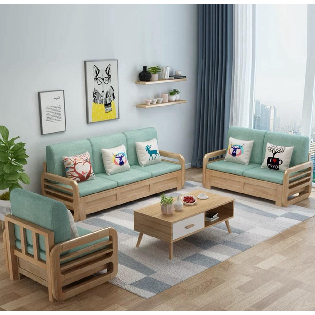 Sofa set ruang tamu minimalis modern - kursi ruang tamu set meja
