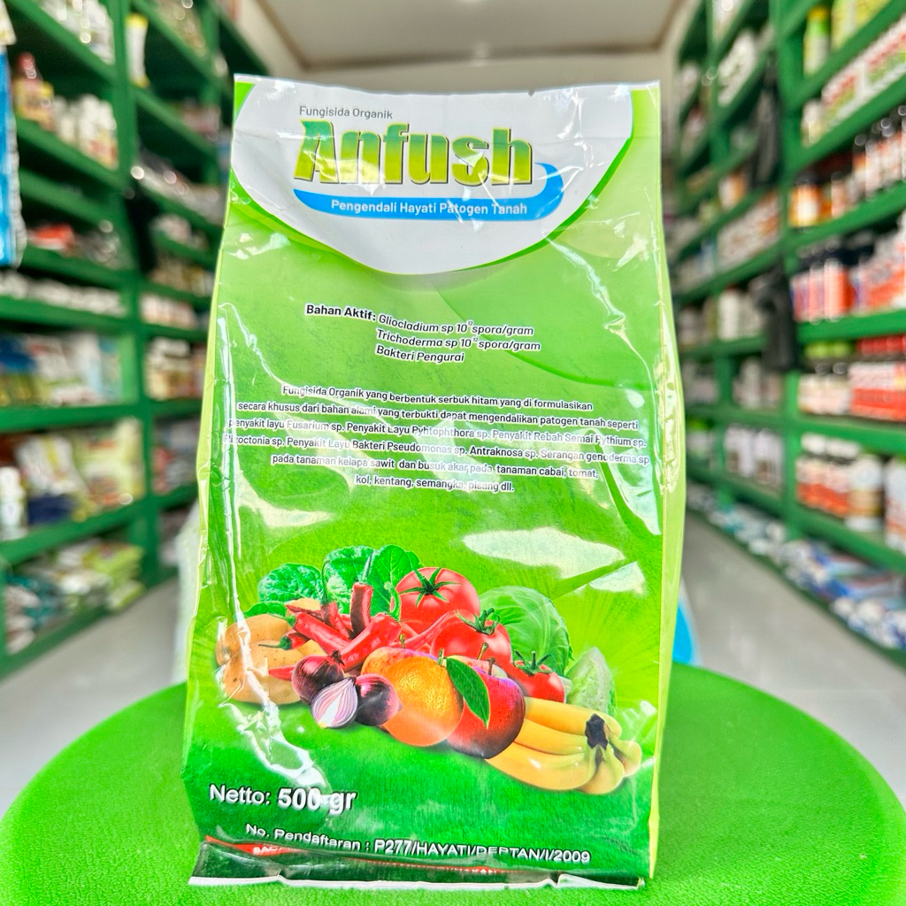 Fungisida Organik ANFUSH 500 Gram - Bahan Aktif Trichoderma Sp