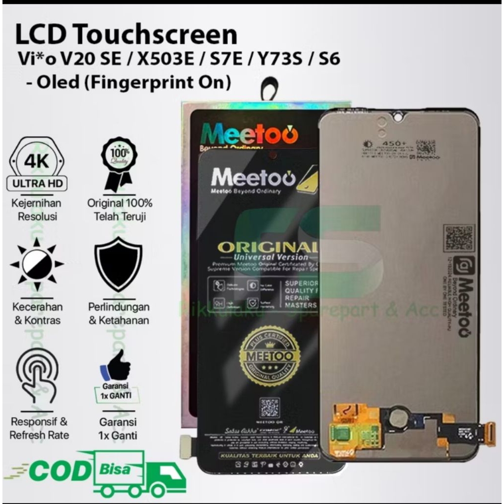 LCD ORIGINAL VIVO X50 MEETOO UPGRED