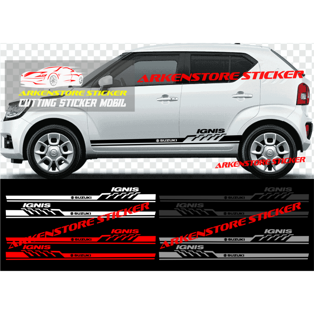 Promo sticker mobil ignis cutting sticker stiker mobil suzuki ignis stiker ignis