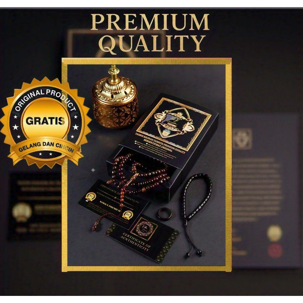 Tasbih Kokka 6 MM Asli Premium Tasbih Kokka Murah Tasbih Kokka Turki Tasbih Kokka Bersertifikat Tasb