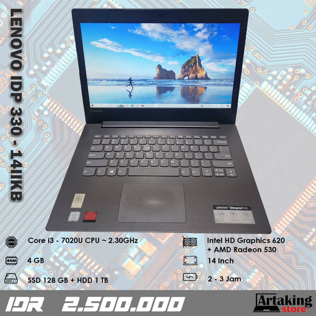 Lenovo Ideapad 330 - 14IKB - Core i3 - Gen 7 th - Ram 4 GB - Double VGA