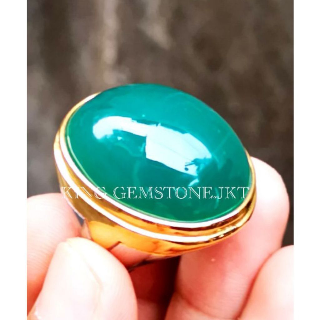 Batu Cincin Pria//Batu Akik Bacan Super Jumbo Super mewah Crystal HQ Termurah Memo SGR