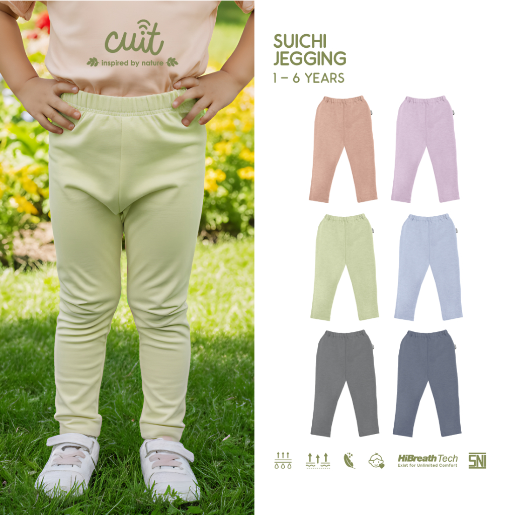 [NEW LAUNCH] Cuit Suichi Celana Panjang Bayi Anak Jegging Casual 1-6 Tahun Warna Baru