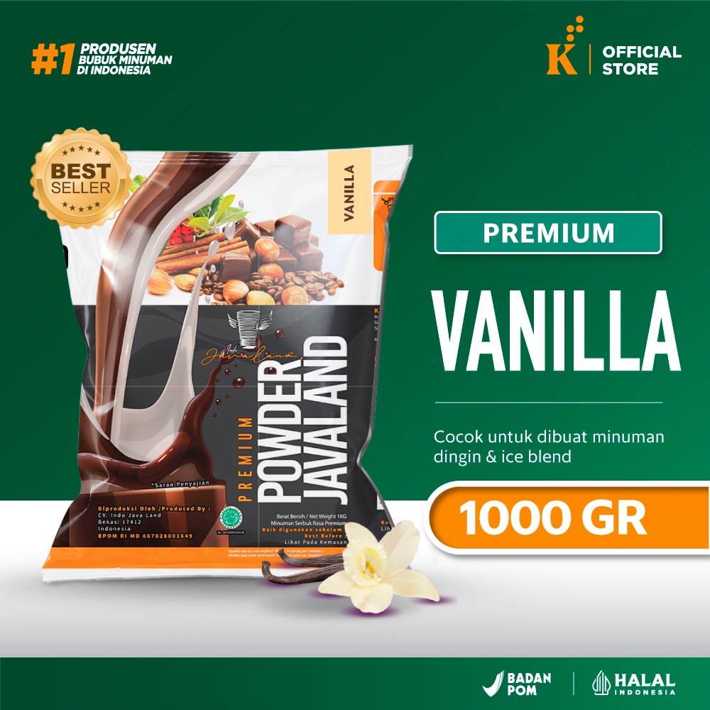 Bubuk Minuman Bubble Premium Vanilla Javaland 1 kg