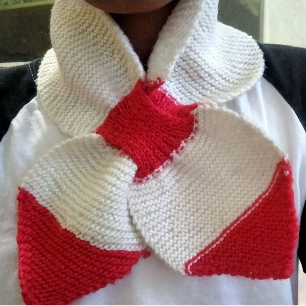 syal leher, rajut penghangat leher