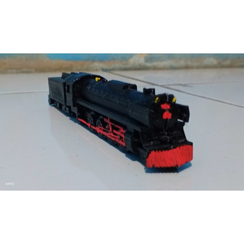 3D print miniatur Lokomotif uap D 52
