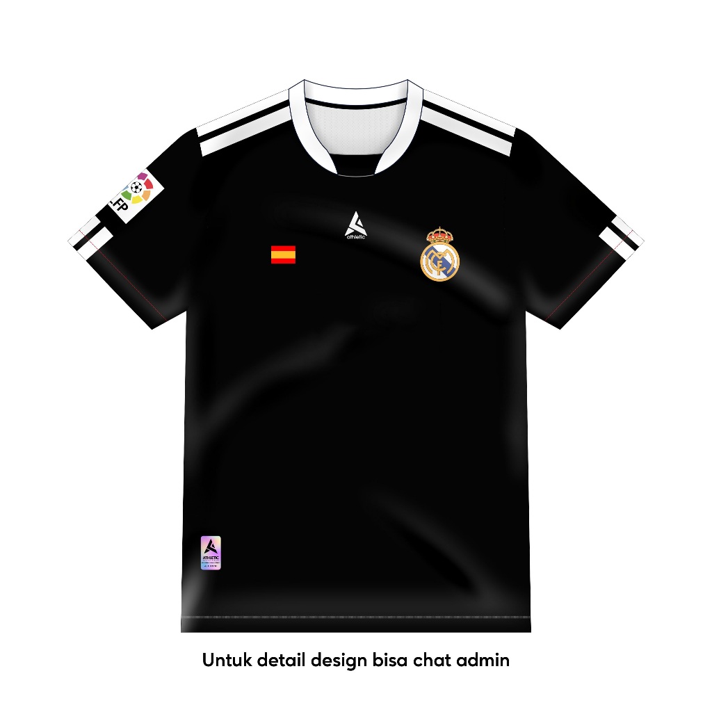 ATHLETIC SPORTWEAR - Jersey Vintage Bola Fantasy Real Madrid Third 2008-09 Fullprinting Casual - Ata