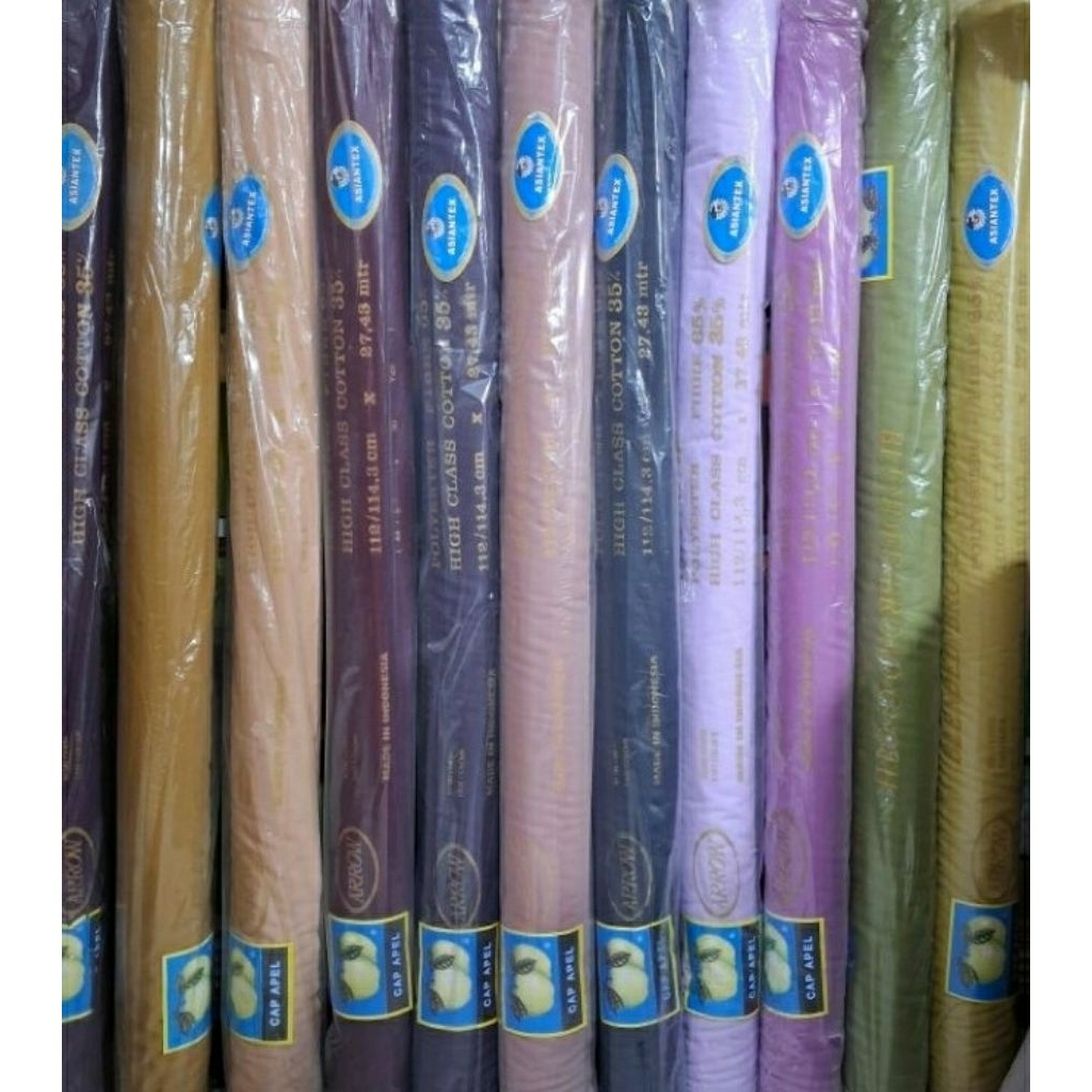 Kain Furing Hero Katun Asiantex Cap Apel 30 Yard Per Pcs/Roll