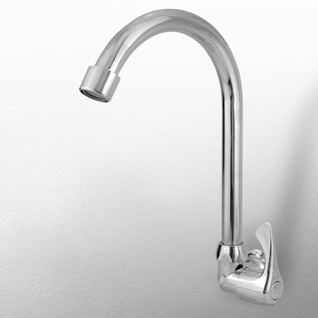 Kran Wastafel Cuci Piring Leher Angsa 1/2 inch Original Jantung Kuningan Keran Cuci Piring Kran Sink