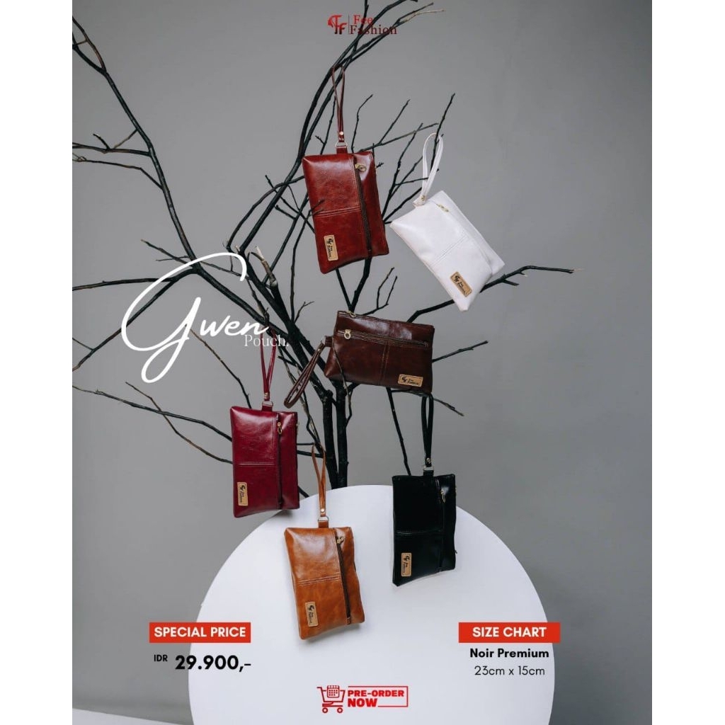 FEE FASHION GWEN POUCH BY FEE FASHION DOMPET WANITA Dengan Pilihan Warna Dan Desain Elegan Untuk Tam