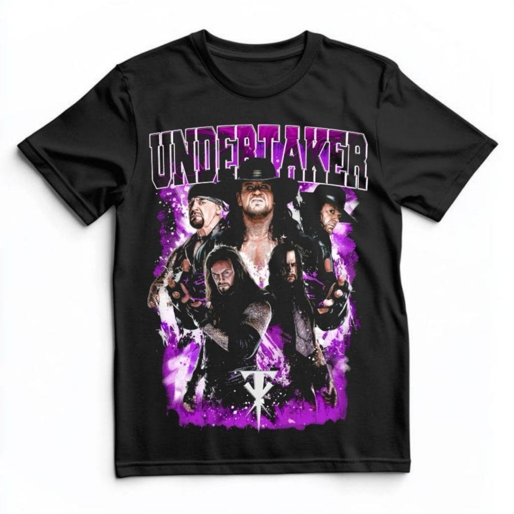 Kaos Undertaker | Hitam | Black | Kaos Reguler | Vintage | Atasan | Kaos Smack Down
