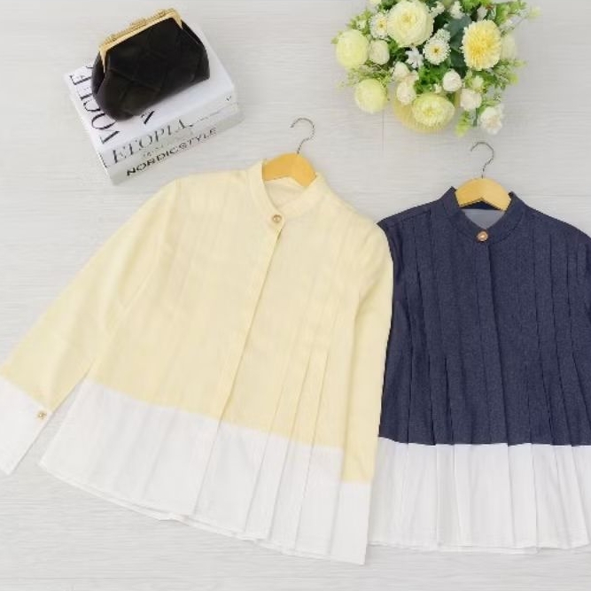 Nareen Blouse Baju Atasan Wanita  Katun denim