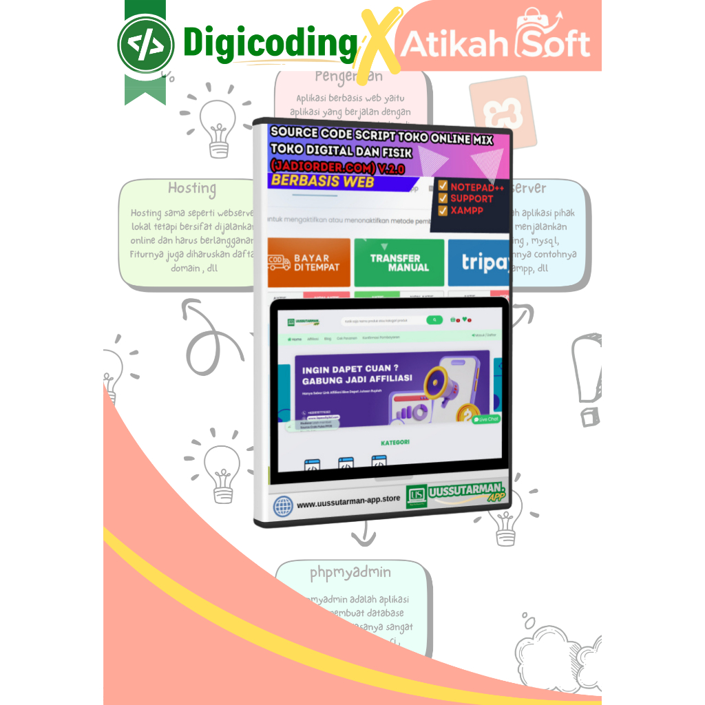 Source Code Script Toko Online untuk penjualan aplikasi digital