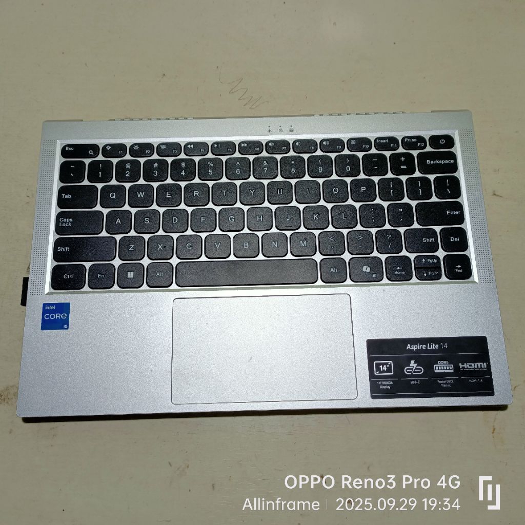 Frame + Keyboard laptop acer aspire lite 14 ORIGINAL NORMAL
