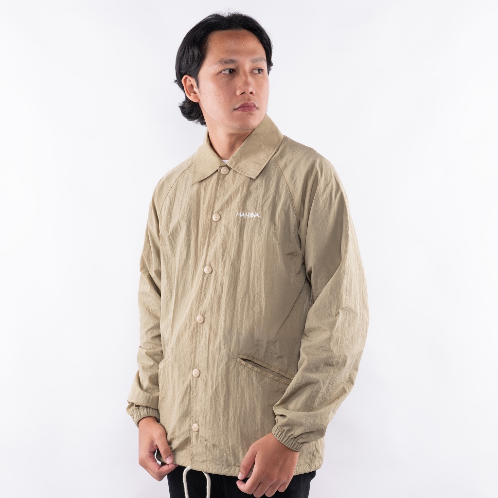 TECTION MATERNAL DISASTER JACKET COACH WINDBREAKER WRINGKLE POLYESTER ORIGINAL