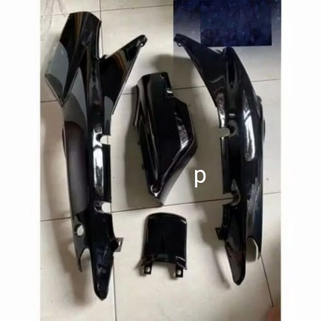 BODI BELAKANG SET BOX AKI SUPRA LAMA SUPRA FIT LAMA WARNA HITAM
