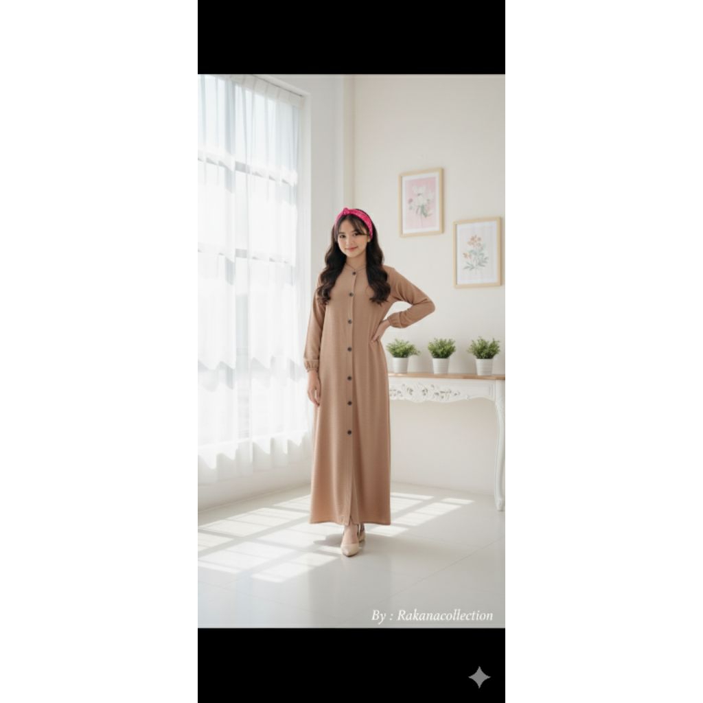 Gamis Dewasa Novita//Gamis dewasa bahan wollfis