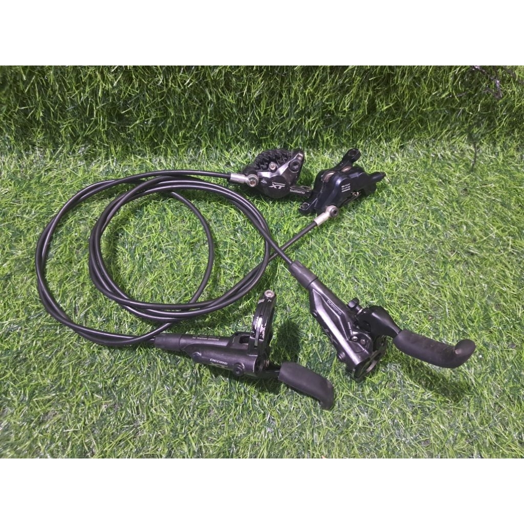 Brakeset Shimano XT M8000 Mix Kaliper SLX 4piston