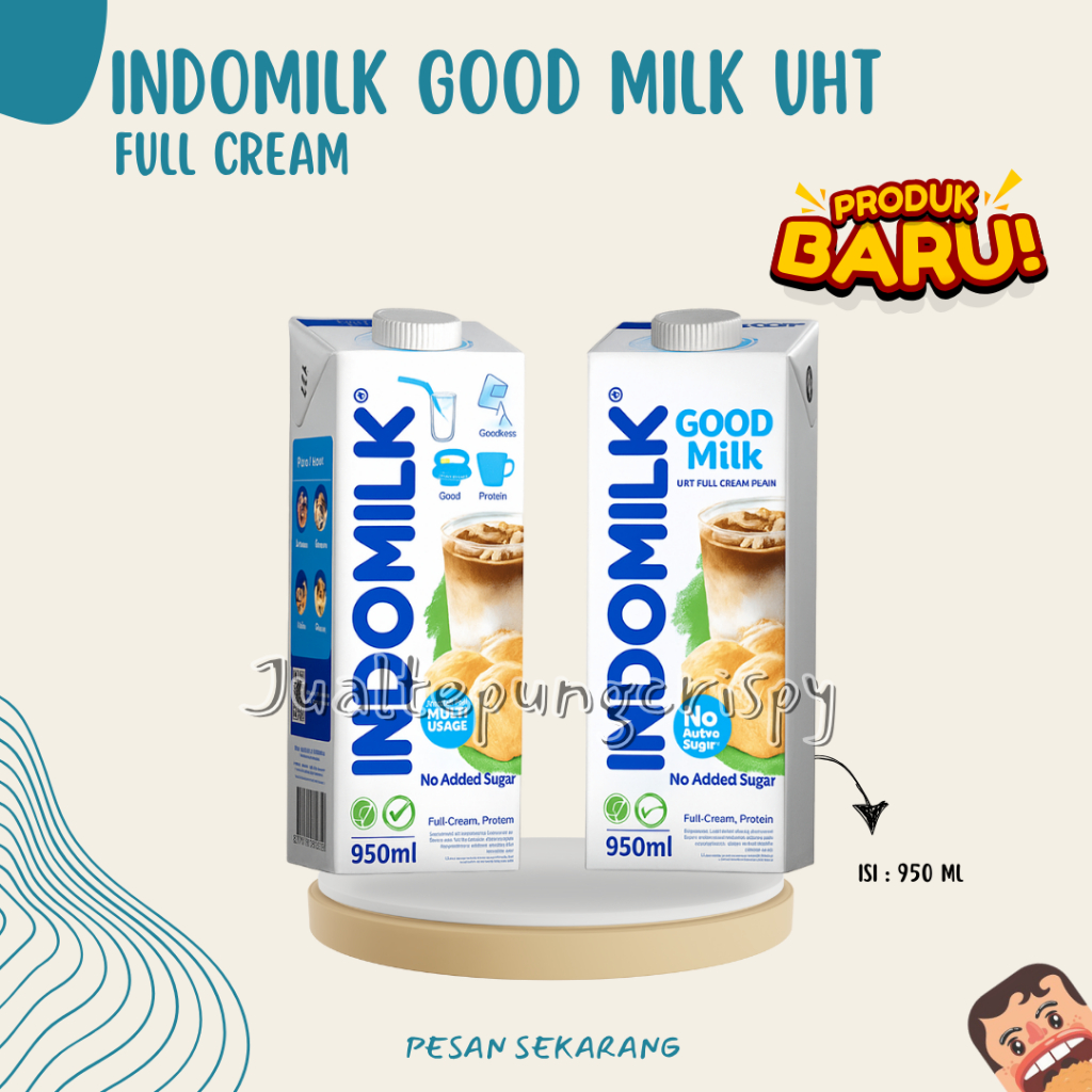 Indomilk Susu UHT Good Milk Full Cream 950ML
