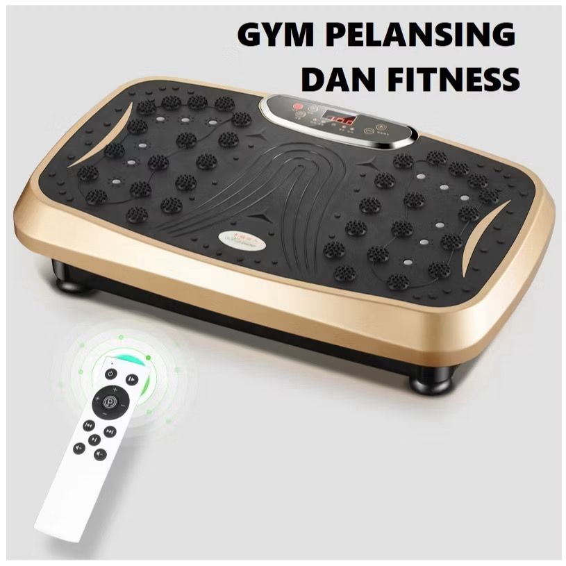 PERALATAN GYM FITNESS / GETAR KAKI PELANGSING PENGHANCUR LEMAK & MASSAGE PIJAT BODY SLIMMER GETAR