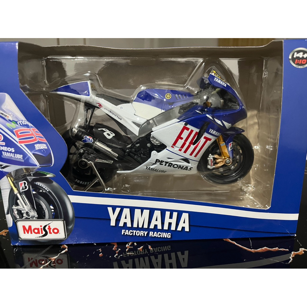 Maisto Miniatur/Diecast 1:10 Fiat Yamaha Motogp 2009 Valentino Rossi