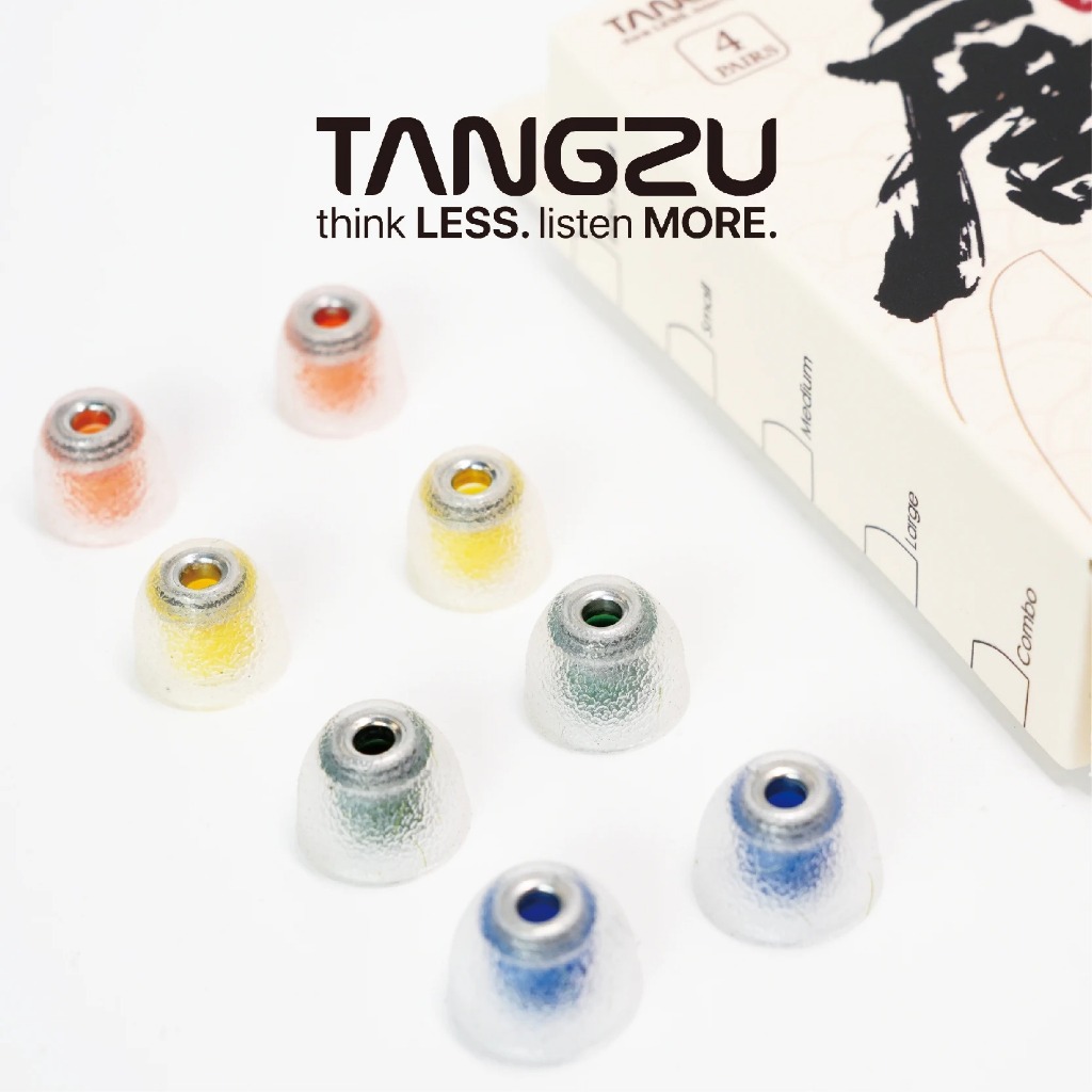 Tangzu Tang Sancai Noble Silicone Stainless Steel Eartips For In Ear Monitor Earphone