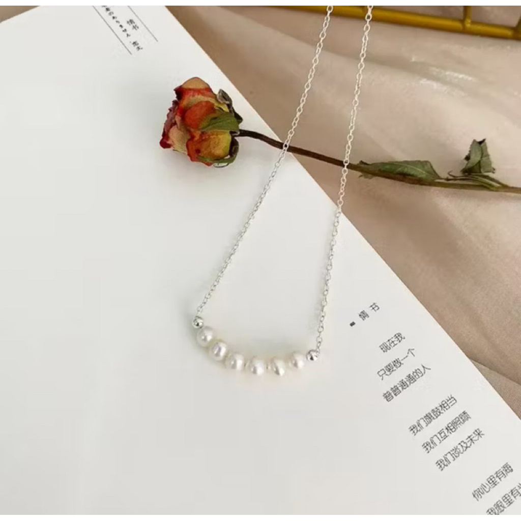 Kalung mutiara air tawar asli lombok Perhiasan Aksesoris Kalung mutiara air tawar asli lombok Akseso