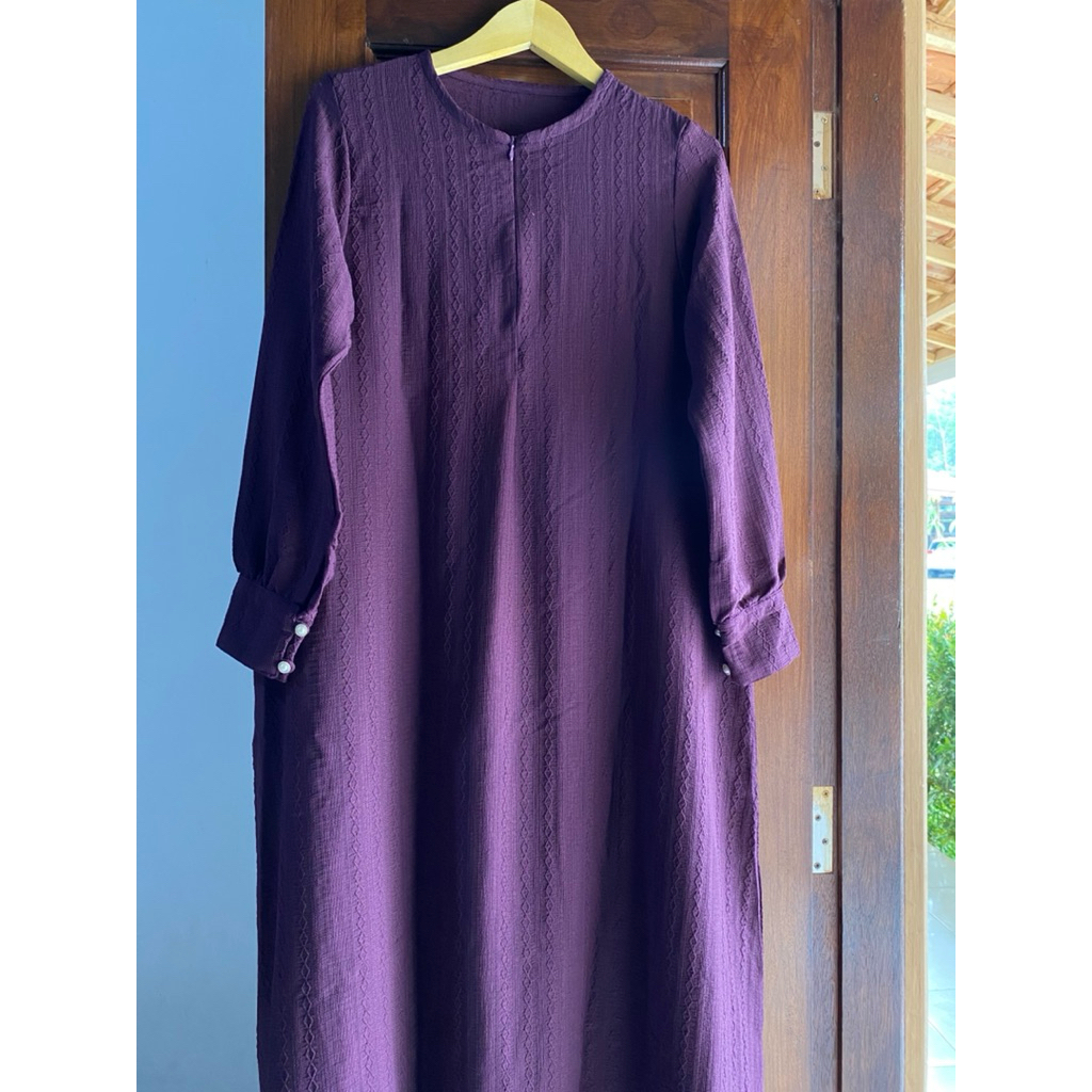 BASIC ABAYA HOREB CRINKLE ABAYA SIMPLE MUSLIMAH