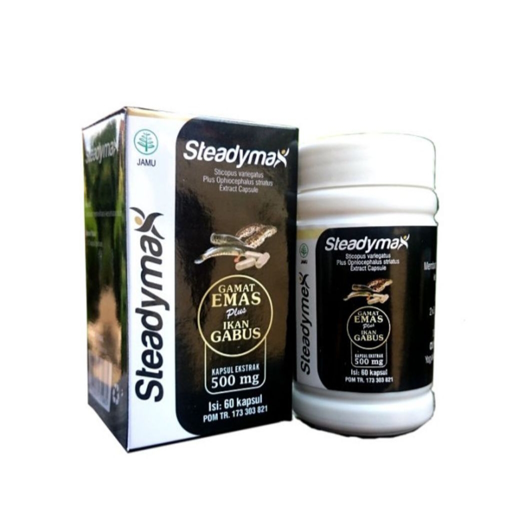 STEADYMAX Kapsul Gamat Emas Plus Ikan Gabus