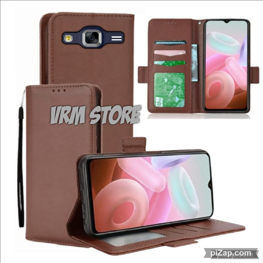 Case Dompet Hp Samsung J2 Prime Case Dompet Casing Hp Flip Kulit Case Wallet Leather Cover