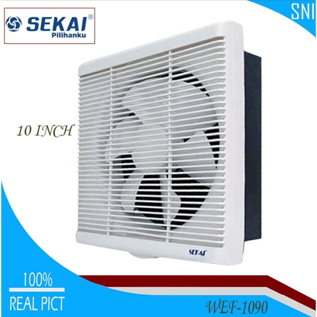 Exhaust Fan Sekai 10" WEF 1090 / exhaust fan dinding sekai 10inch / hexos fan dinding