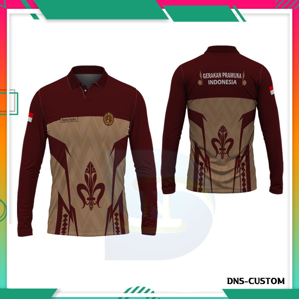 Baju Pramuka Custom Drifit / Kaos Pramuka Jersey Premium / Baju Pramuka Pembina
