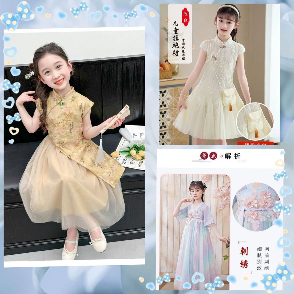 RESTOCKSTELAN ANAK CHOENGSAM CEWEK/BAJU ANAK IMLEK/STELAN CHOENGSAM ANAK/BAJU ANAK IMPORT