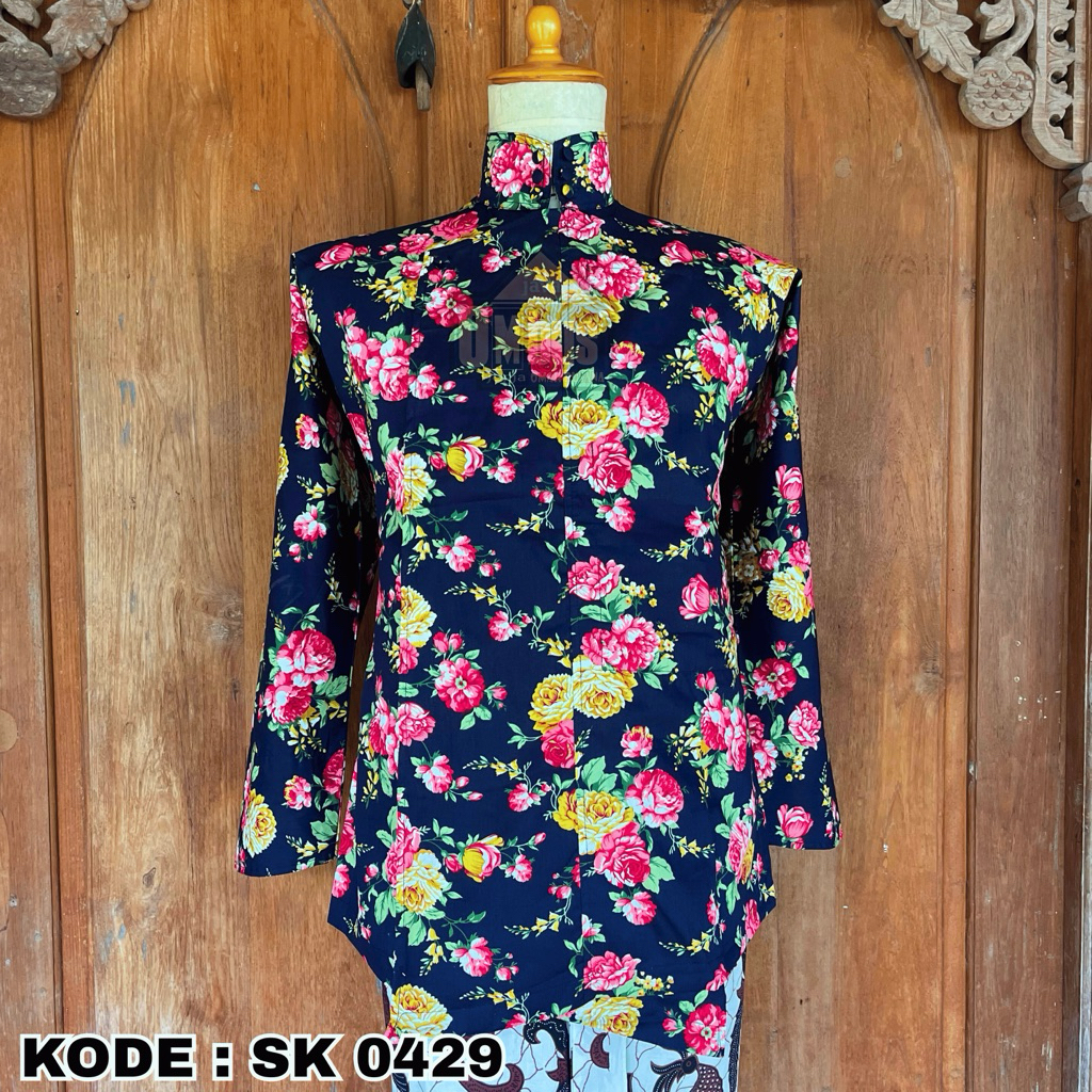 Surjan Bunga Kode: SK 0429 || Surjan Bunga|Baju Jawa|Java Ombus