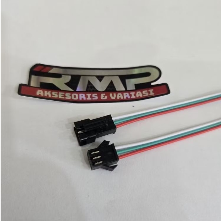 sepasang soket jst 3 pin 15 cm soket led 3 pin