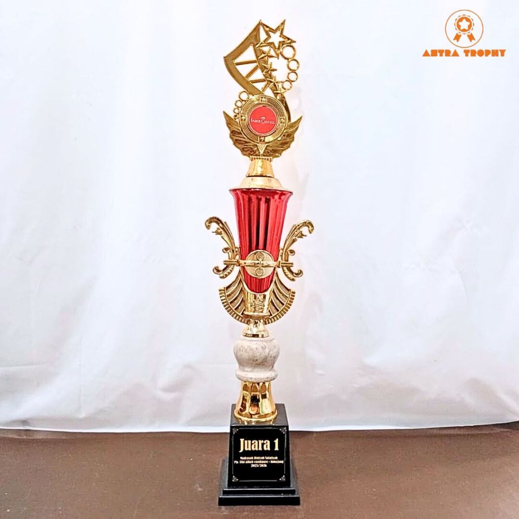 PIALA SATUAN CK IMPORT BESAR KOMBINASI MARMER GUCI 5 CM | PIALA MURAH PIALA TINGGI | PIALA LOMBA MTQ