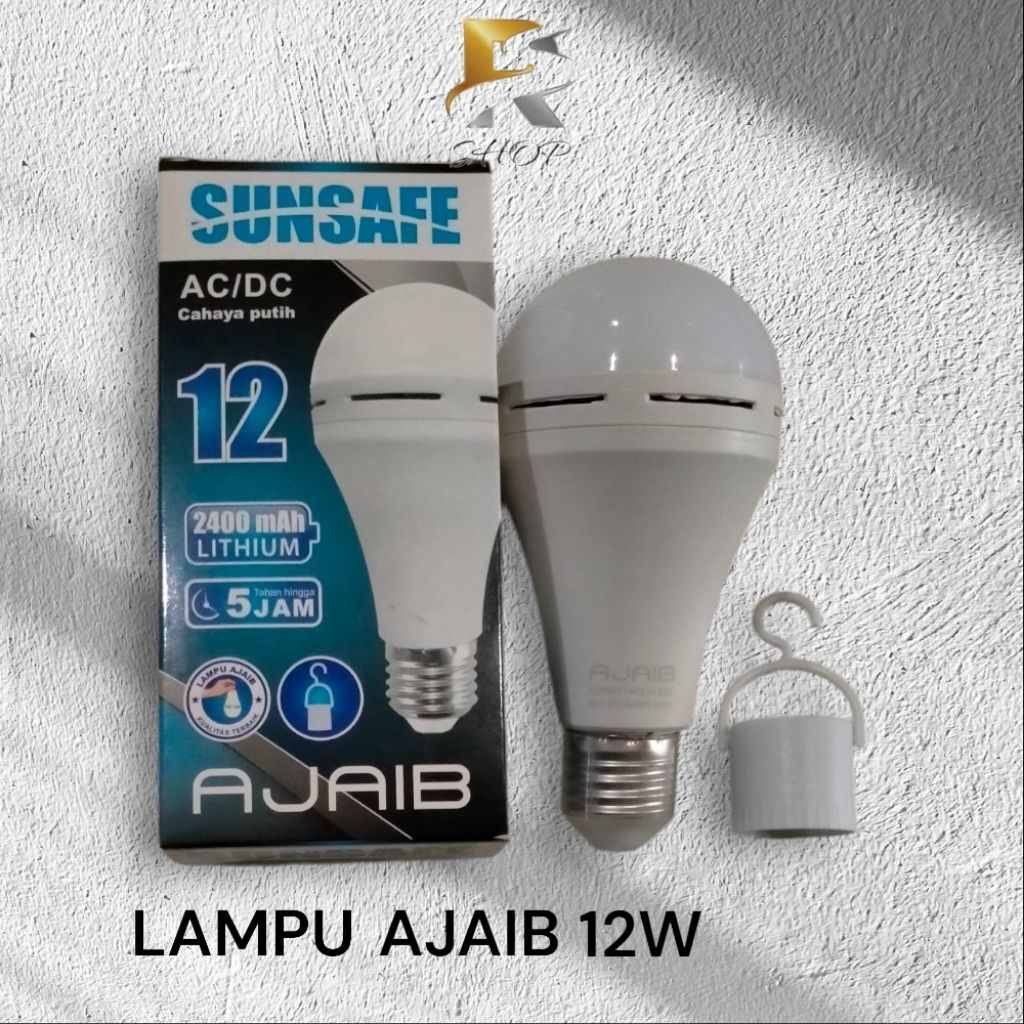 LAMPU EMERGENCY AJAIB TETAP NYALA SAAT MATI LISTRIK SUNSAFE 12W