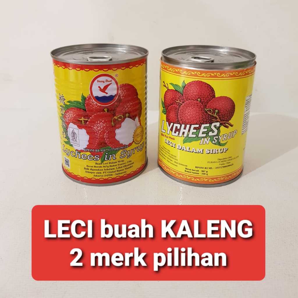 LECI BUAH KALENG 567 gr / MEI KUI HWA / HERRING BRAND