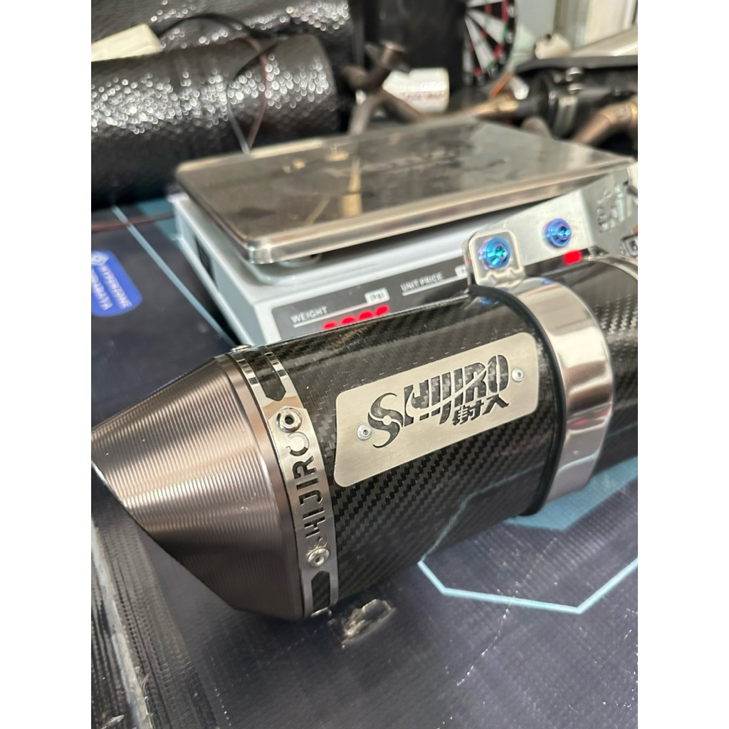 Knalpot Shijiro Vespa Matic Carbon silinser