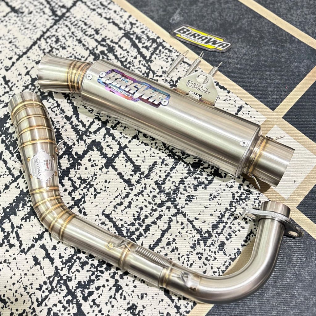 Knalpot mio 180cc-200cc ex tengah/ex samping original Birawa project